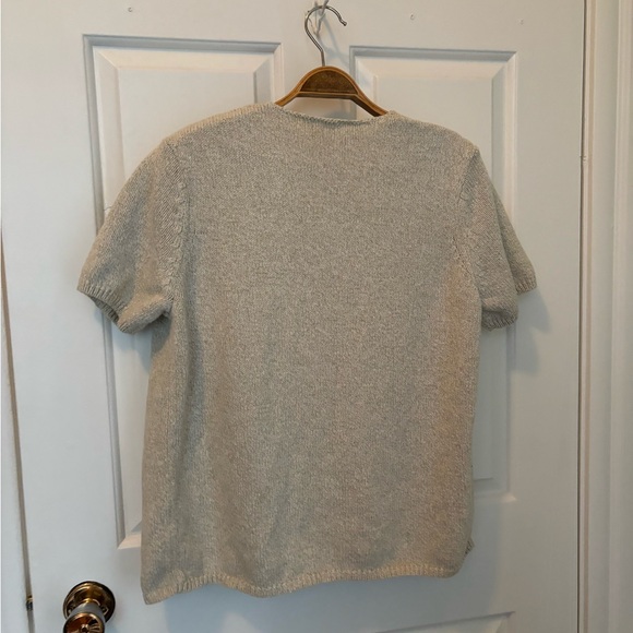 Cute Northern Reflections Flower Embroidered Short Sleeve Cardigan - Picture 3 of 4